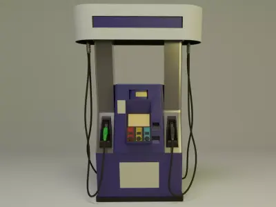 Gas Pump 2000s 3D model
