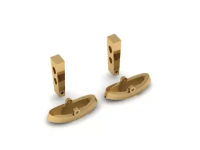 cufflink fetting 3D print model