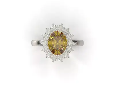 luxury jewelry woman CAD ring model jr00358 3D print model