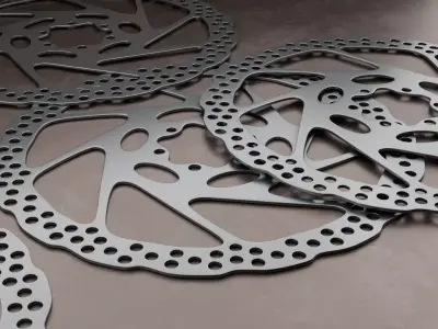This 3D bicycle brake disc 3D model