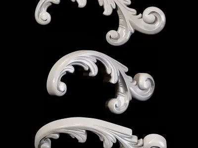 Classic carved 088 3D model