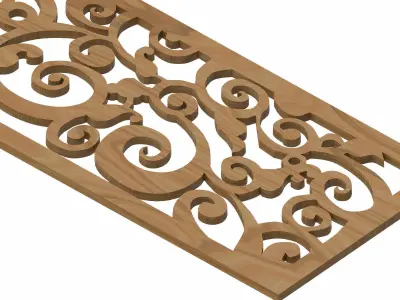 Decorative panel STL 3D model 62