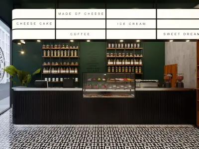 counter starbucks 3D model