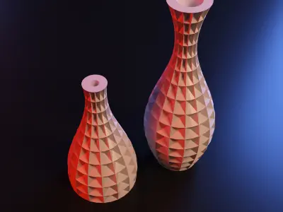 Vase cubic 3D print model