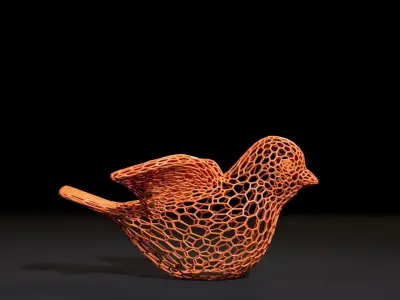 Bird figurine 3D print model