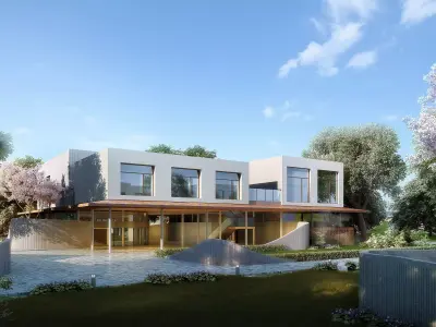 3D model of 2022 luxury fashion villa exterior 19 3D model