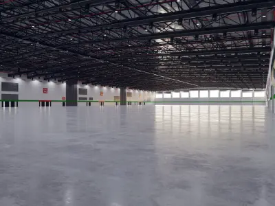 Exhibition Hall Interior 7 Low-poly 3D model