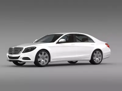 Mercedes Benz S 600 Guard V222 2016 3D model