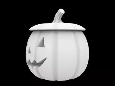 Pumpkin Lantern Jar 3D Printable Model 3D print model