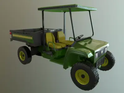 John Deere Gator Low-poly 3D model