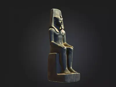King Khufu Statue  3D Printable Model 3D model