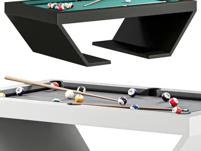 Cabaret Pool Billiard Table 3D model