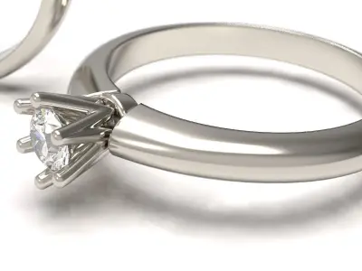 Engagement diamond ring for print 3D print model