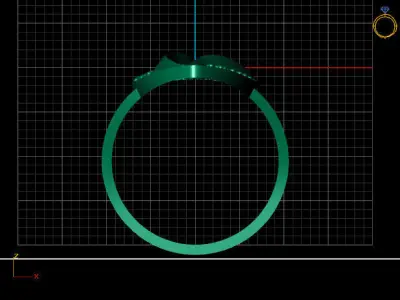 Women Ring STL Womens Ring 3d models 3D print model 3D print model 7