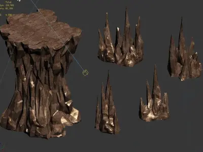 Stone Dragon Forbidden - Stone Combination 3D model