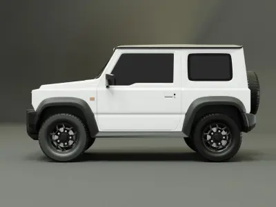 SUZUKI JIMNY 2019 - White 3D model