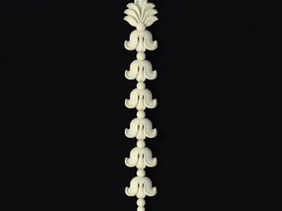 Central decor ornament for furniture 3D model 166