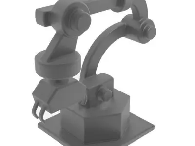 Robot Arm Low-poly 3D model