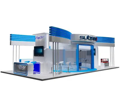 Booth Exhibition Stand a317b  3D model