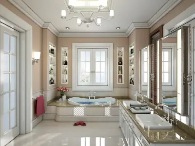 Bathroom luxury 3D model