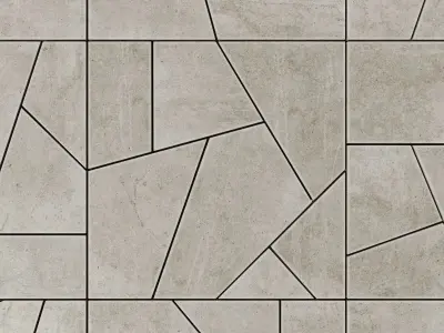 Paving tile angle splinter n2 3D model