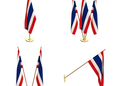 Thailand Flag Pack 3D model