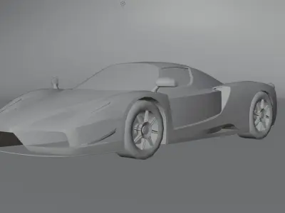 Gameready Ferrari Enzo Low-poly 3D model