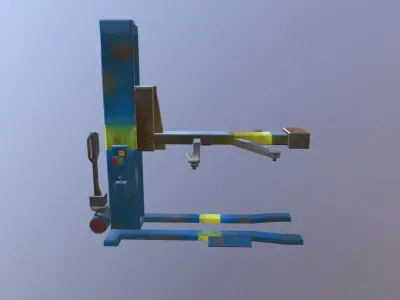 Car Pose Low-poly 3D model