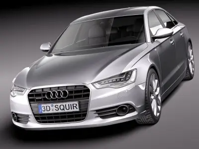 Audi A6 sedan 2012 3D model