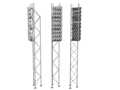 Stadium Lighting Pole 3D model