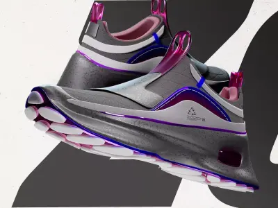 Tendance tendance oss sneaker design Free 3D model