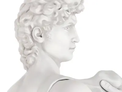 Statues of Aphrodite and David 3D model