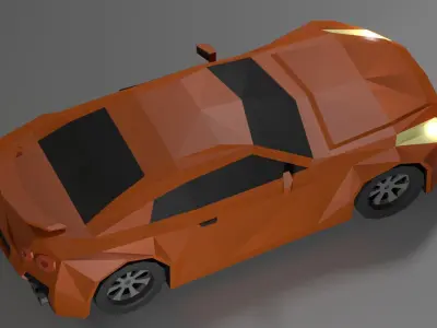 Nissan GTR R35 Low-poly 3D model Low-poly 3D model