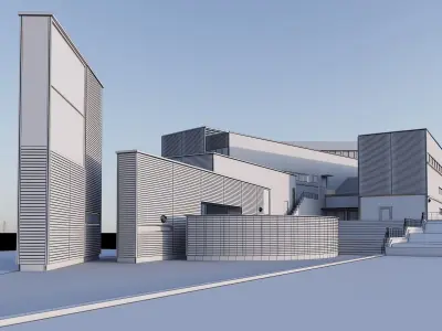 nordic highschool library Free 3D model