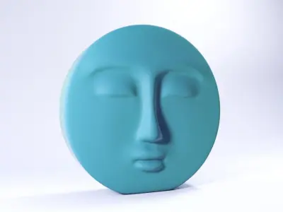 Decorative Face Candle 3D print model