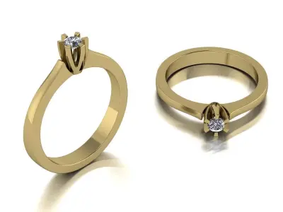 Jewelry Ring Gold 3D print model buy