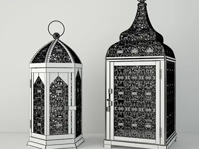 Moroccan Lanterns 2 3D model