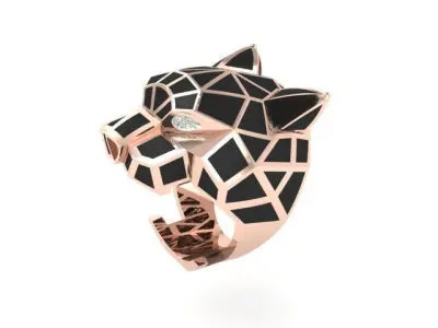 tiger ring 3D print model 2
