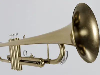 Trumpet Low-poly 3D model