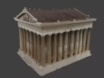 Classical Greek Temple 3D Model 3D model