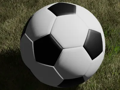 FOOTBALL STANDARD BALL Low-poly 3D model