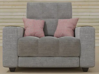 Collection of soft and comfortable armchairs 3D model