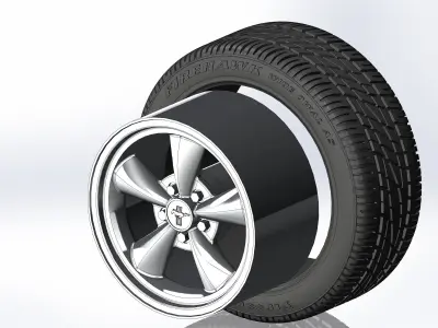 Wheels for scale model of american sportcar 1994-2004 3D print model