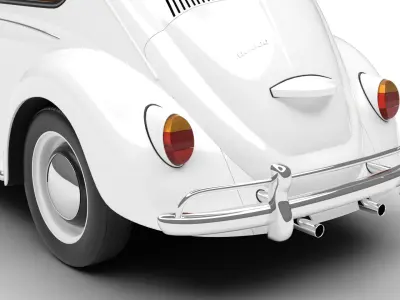 Volkswagen Beetle 1300 1963 3d model 3D model