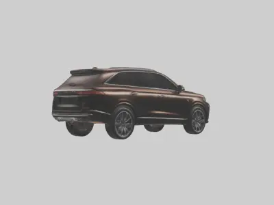 Luxury SUV with Leather Seats model Low-poly 3D model