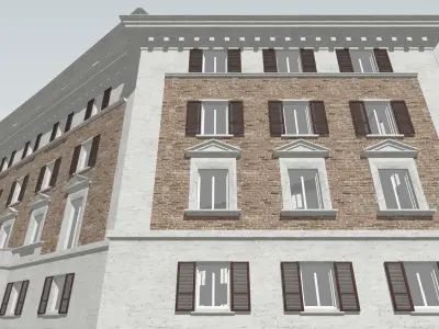 Residential Building in Via Ombrone 14 Rome Italy 3D model