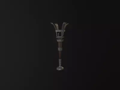Medieval Torch 3D model