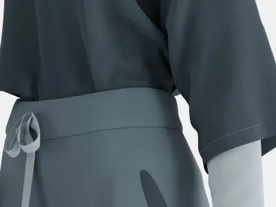 Sport Clothes Couple Set 03 3D model