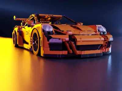 LEGO Car Porsche GT3 RS 2015 stl 3D print model