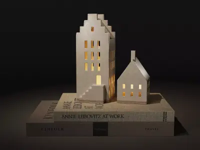 decoration set lighthouse  3D model